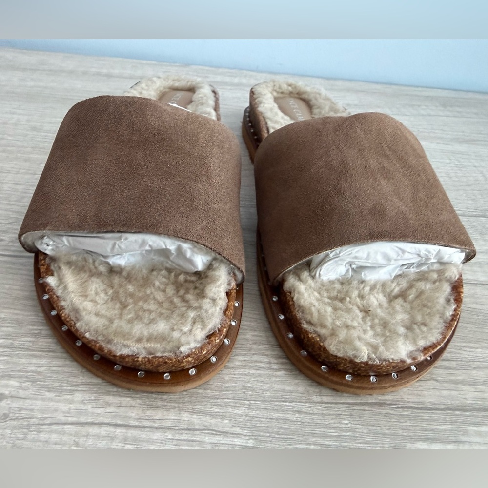 Vince Camuto Kanadial Slide Sandal - Tuscan Taupe Verona Suede Size 9 - Picture 5 of 8